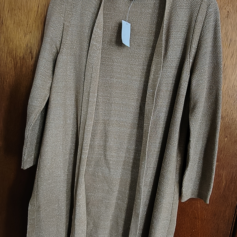 Talbots Tan Knit Cardigan